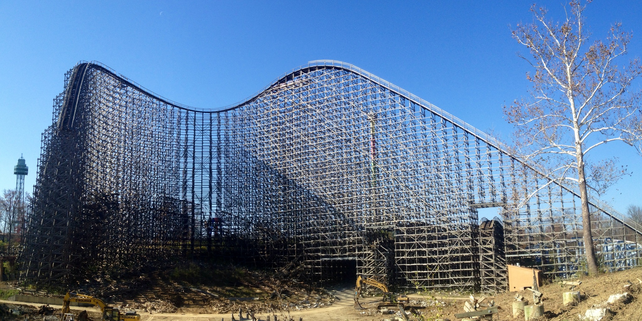 Paramount’s Kings Island- “Son of Beast” Roller Coaster Demolition
