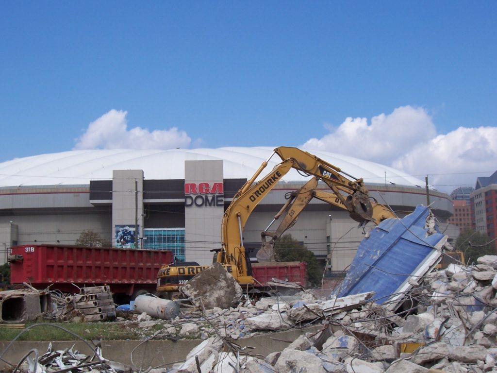 Indianapolis Colt’s Stadium Demolition