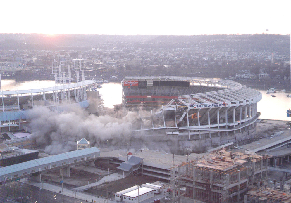 Cinergy Field (formerly Riverfront Stadium) Implosion
