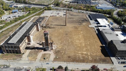 empty lot after excavation project completed