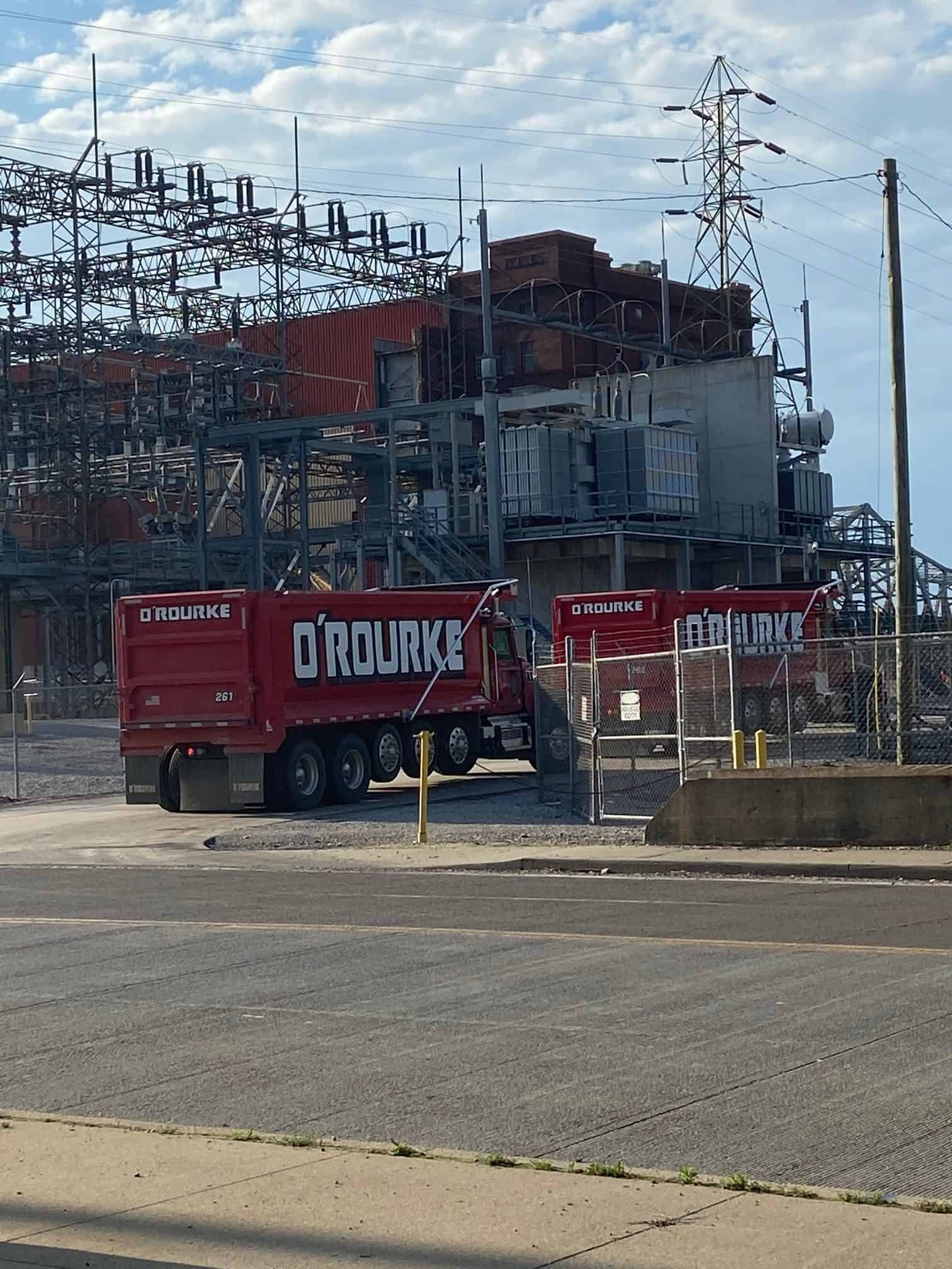 O'Rourke team transporting hazardous materials for abatement