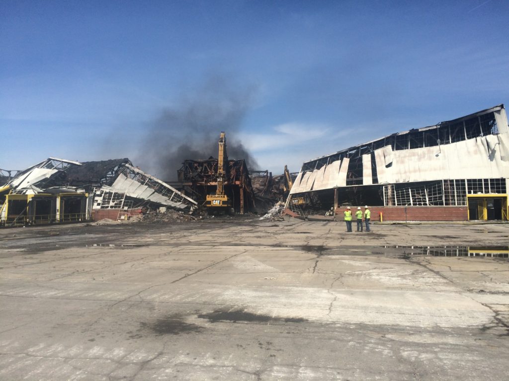 Industrial Warehouse Fire
