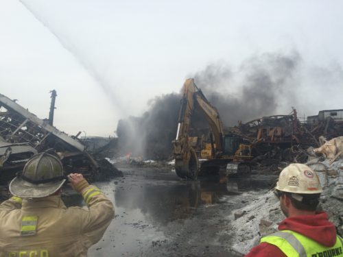 Industrial Warehouse Fire