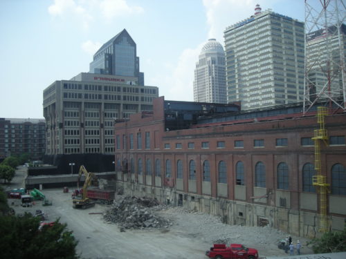 Implosion demolition of LG&E building
